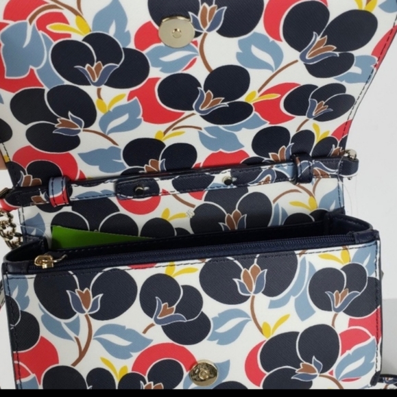 NWT Kate Spade Cameron Breezy Floral Small Flat Crossbody - Picture 8 of 9